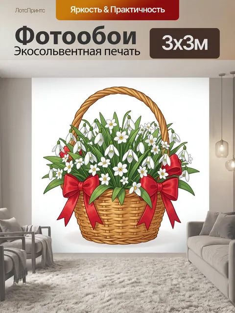 300 × 300 см · Экосольвентная печать