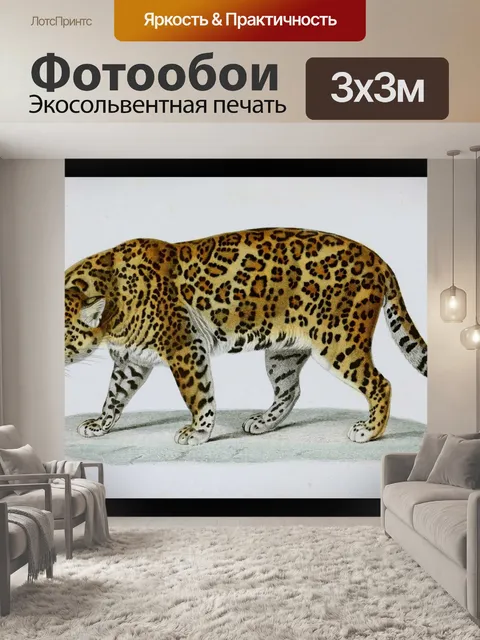 Фотообои Большая кошка леопард кошка ягуар