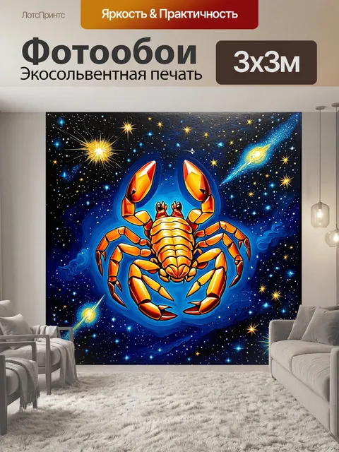 Фотообои в глубоком космосе вечернего неба