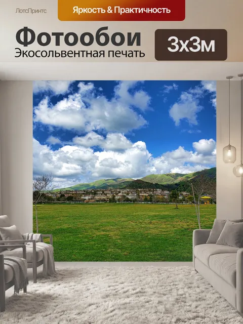 Фотообои облака над парком