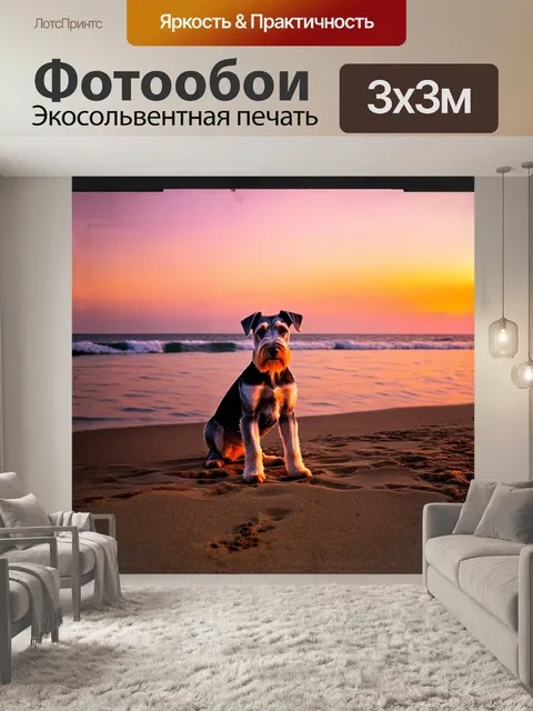 Фотообои на фоне спокойного моря и заката