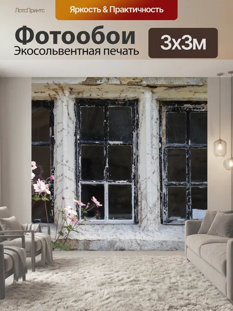 Фотообои Старое окно Проблемные