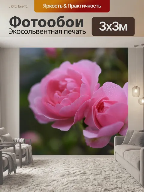 Фотообои Розовый