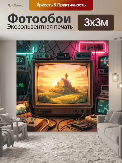 Фотообои Замок на закате