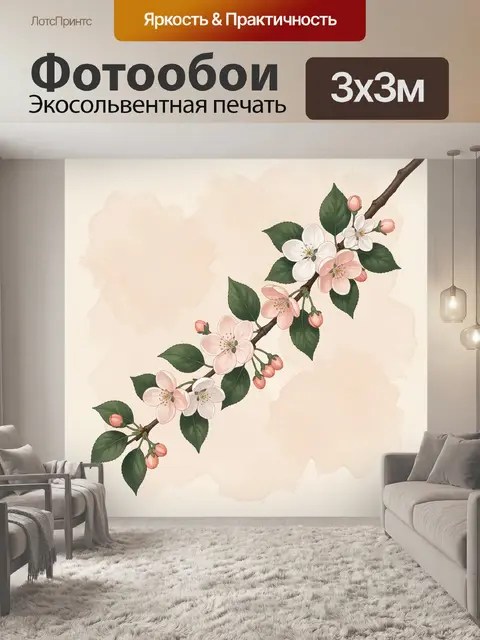 300 × 300 см · Экосольвентная печать