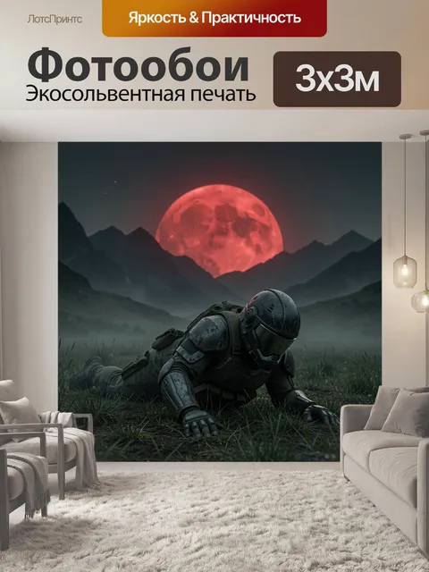 300 × 300 см · Экосольвентная печать