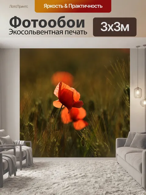 Фотообои Мак