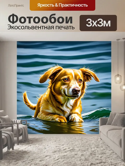 Фотообои лающей чистой желтой илифе