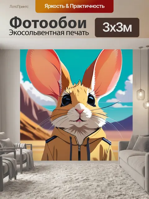 Фотообои тушканчик минимализм