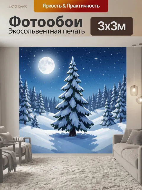 300 × 300 см · Экосольвентная печать
