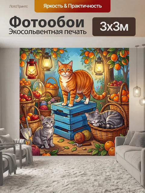 300 × 300 см · Экосольвентная печать