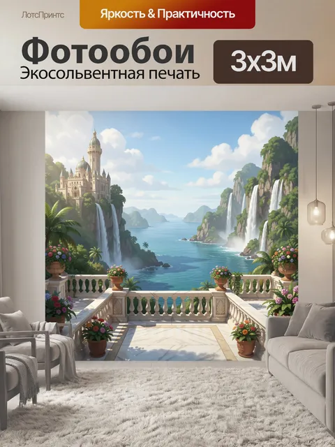 Фотообои Фантастический дворец у моря
