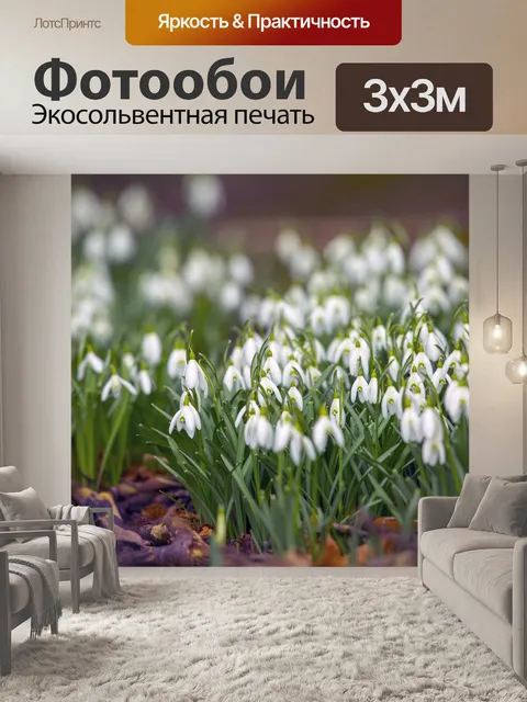Фотообои Подснежник