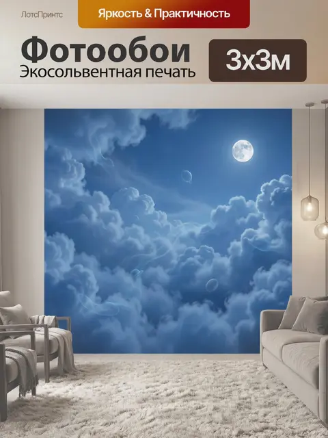 300 × 300 см · Экосольвентная печать