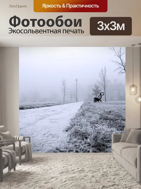 Фотообои Зимний туман