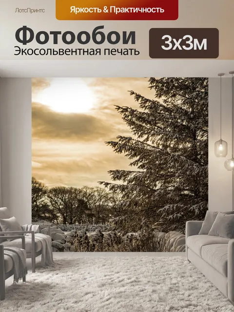 Фотообои Зимнее дерево