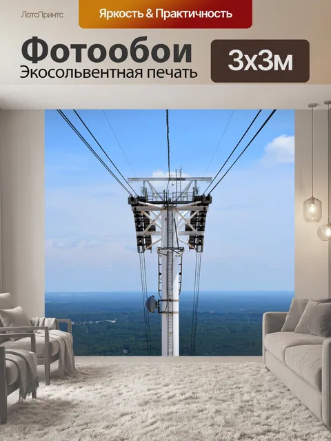 Фотообои Каменный сад Парк Кабельный лифт