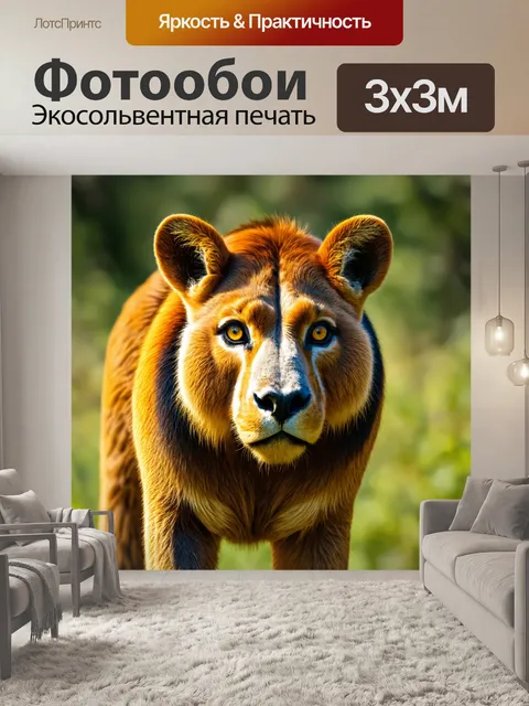 Фотообои животные в стиле фотореализм