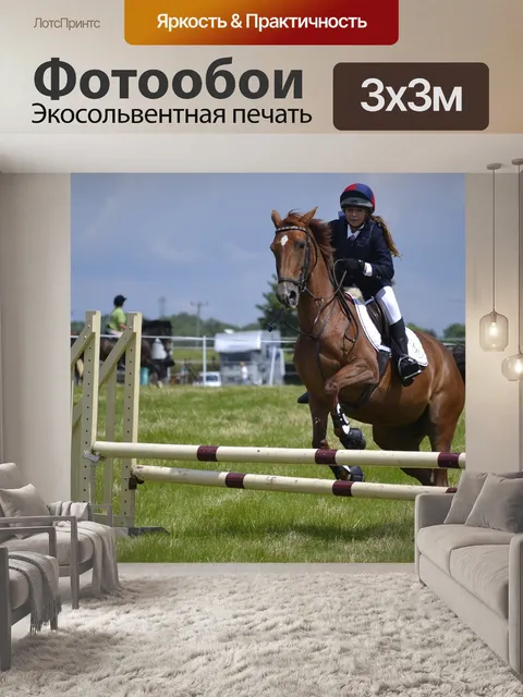Фотообои Лошадь прыгает
