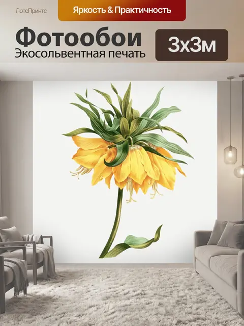 Фотообои Цветочный цветок старинное искусство