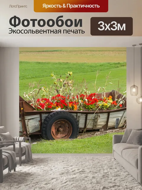 Фотообои старая корзина
