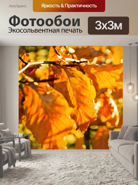Фотообои Желтые листья