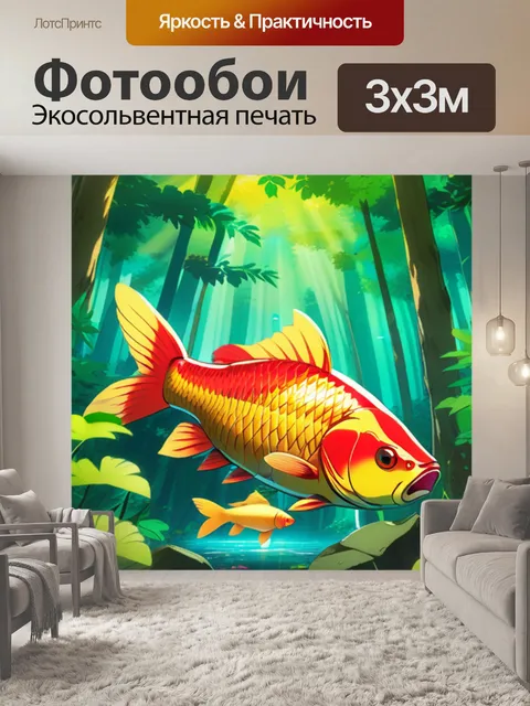 Фотообои карась в лесу