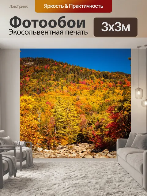 Фотообои Белые горы осенью
