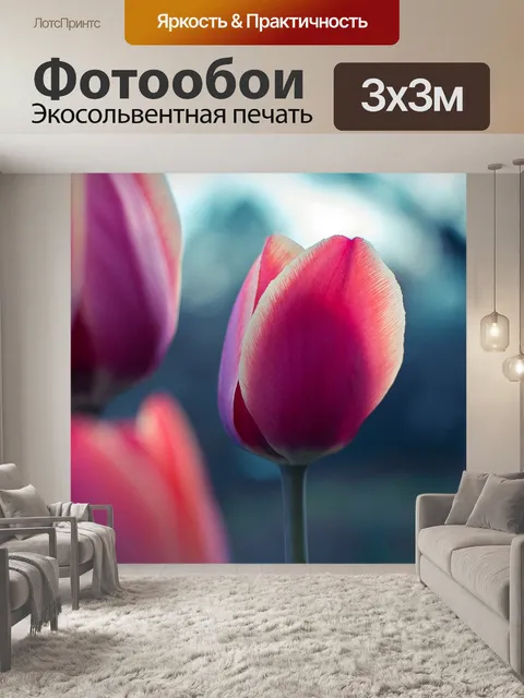 Фотообои Розовый