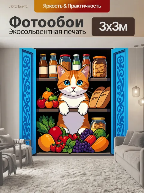 300 × 300 см · Экосольвентная печать