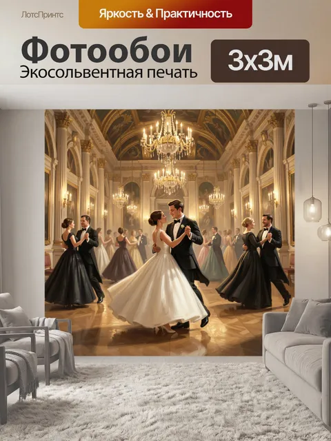 Фотообои Танцы в дворцовом зале