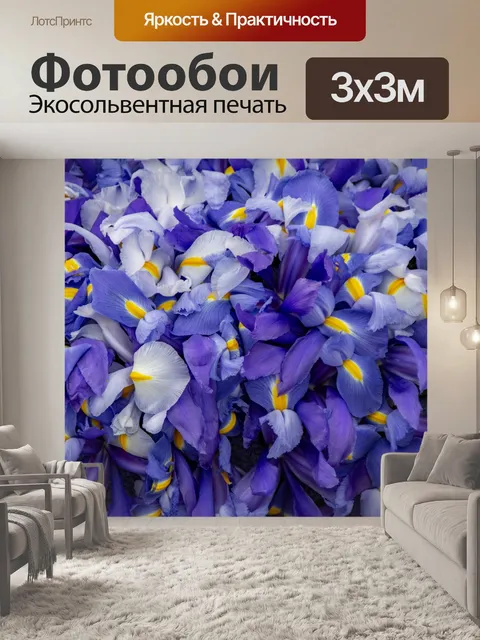 Фотообои Ирис Цветочный фон