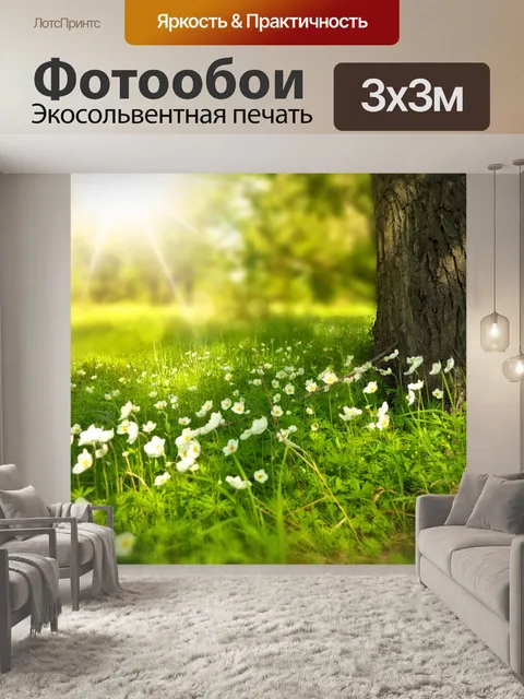 Фотообои Цветочная поляна