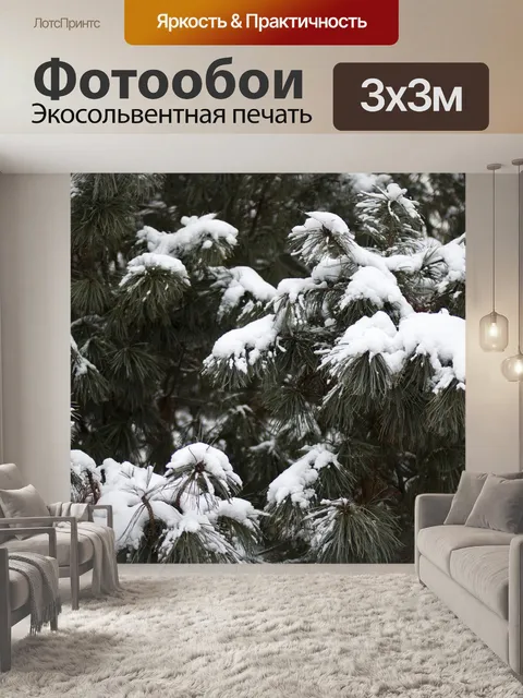 Фотообои Снег