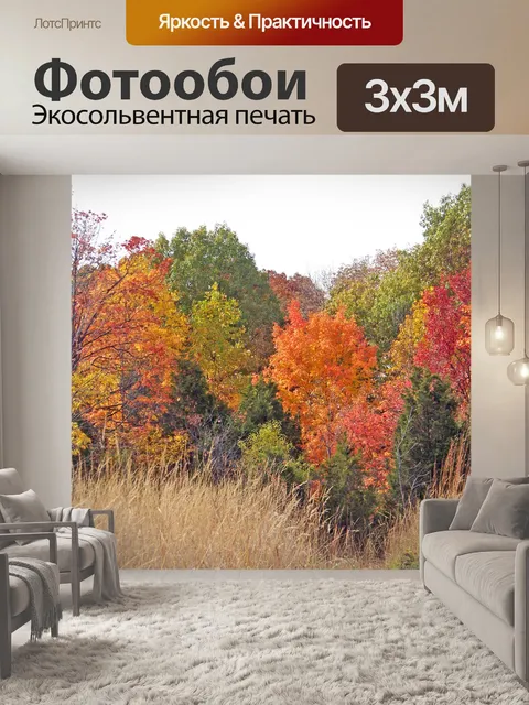 Фотообои Осень поле