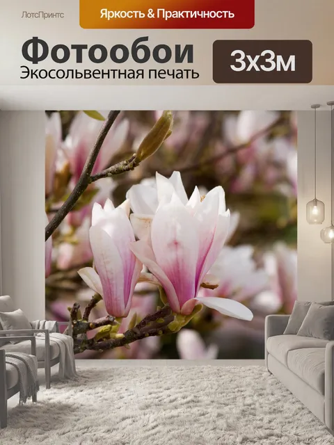 Фотообои Цветы Магнолия дерево