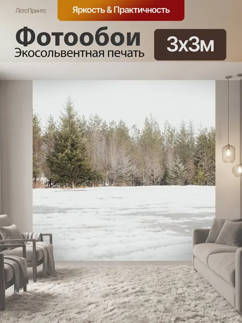 Фотообои Снег