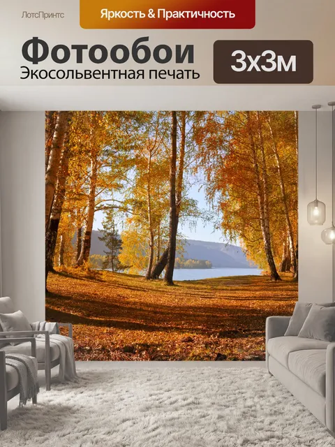 Фотообои Осенний лес
