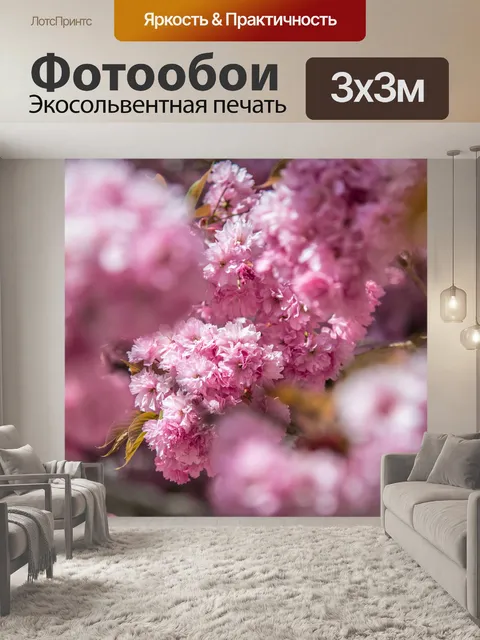 Фотообои Розовый