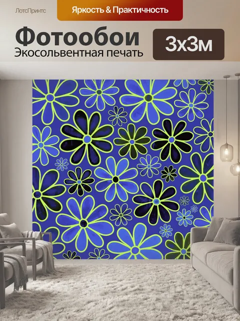 Фотообои Ретро цветы узор фона