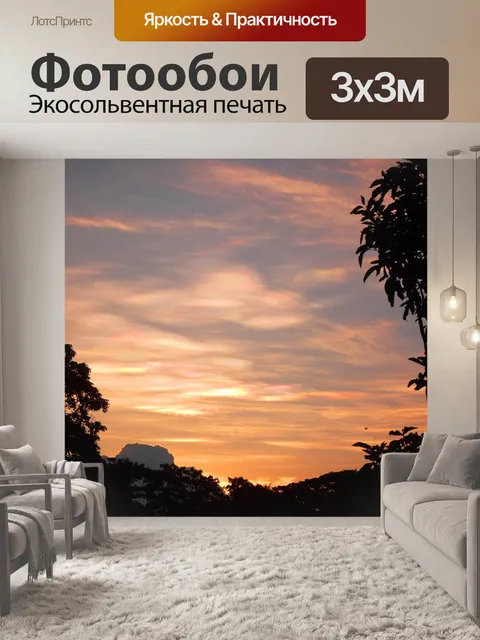 Фотообои Закат цвета