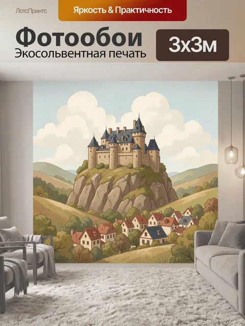 300 × 300 см · Экосольвентная печать
