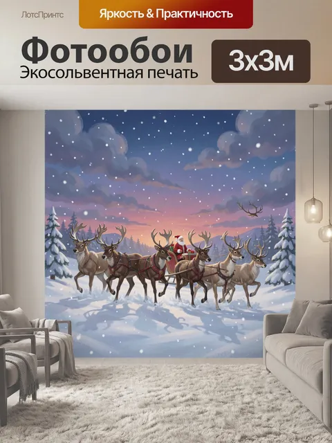 300 × 300 см · Экосольвентная печать