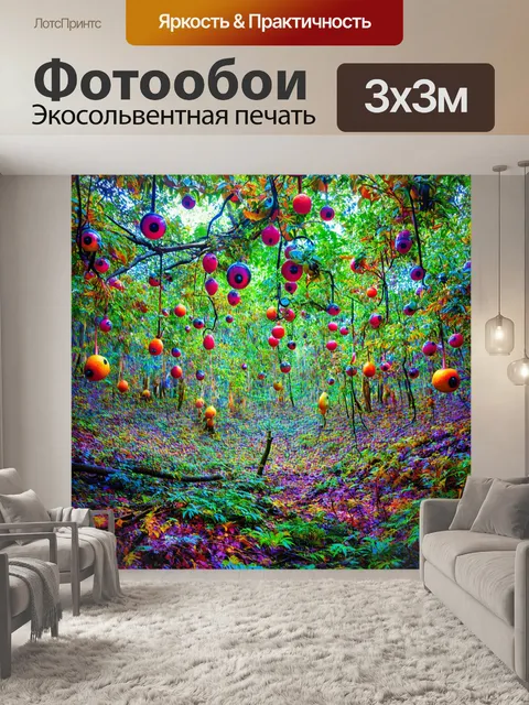 Фотообои природа в стиле психоделизм с плодами