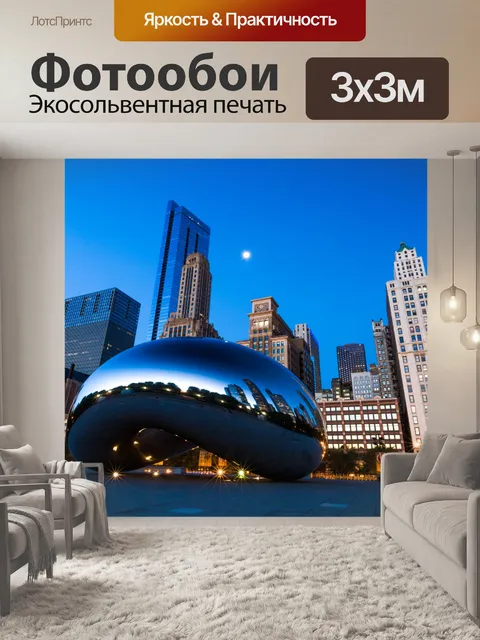 Фотообои Chicago Cloud Gate
