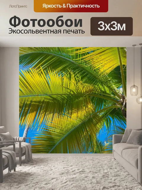 Фотообои Тропические деревья пальмы