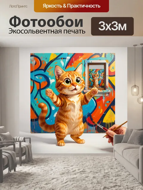 300 × 300 см · Экосольвентная печать