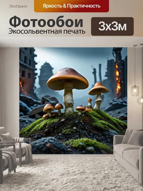 Фотообои враждебная экосистема, возникшая в результате ядерной зимы
