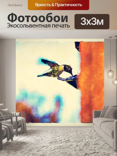 Фотообои Колибри Полет