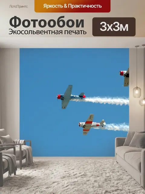 Фотообои Самолеты на авиашоу